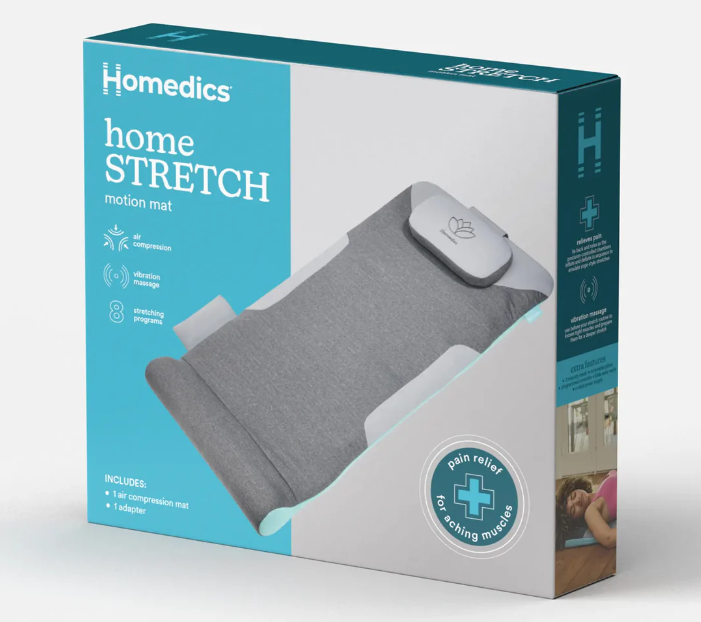 HoMedics 8-Mode Air Compression Back Stretching Massage Mat | Spine Relief Home Pad