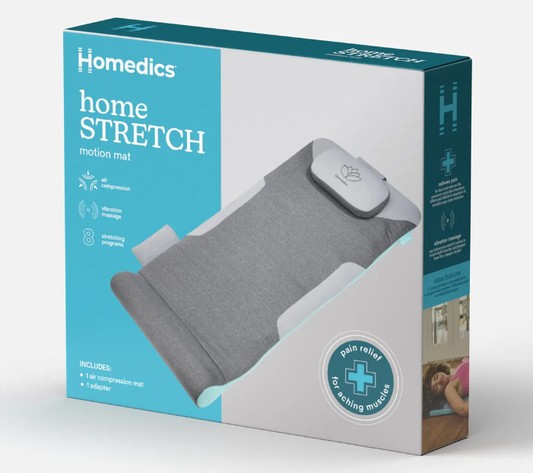 HoMedics 8-Mode Air Compression Back Stretching Massage Mat | Spine Relief Home Pad
